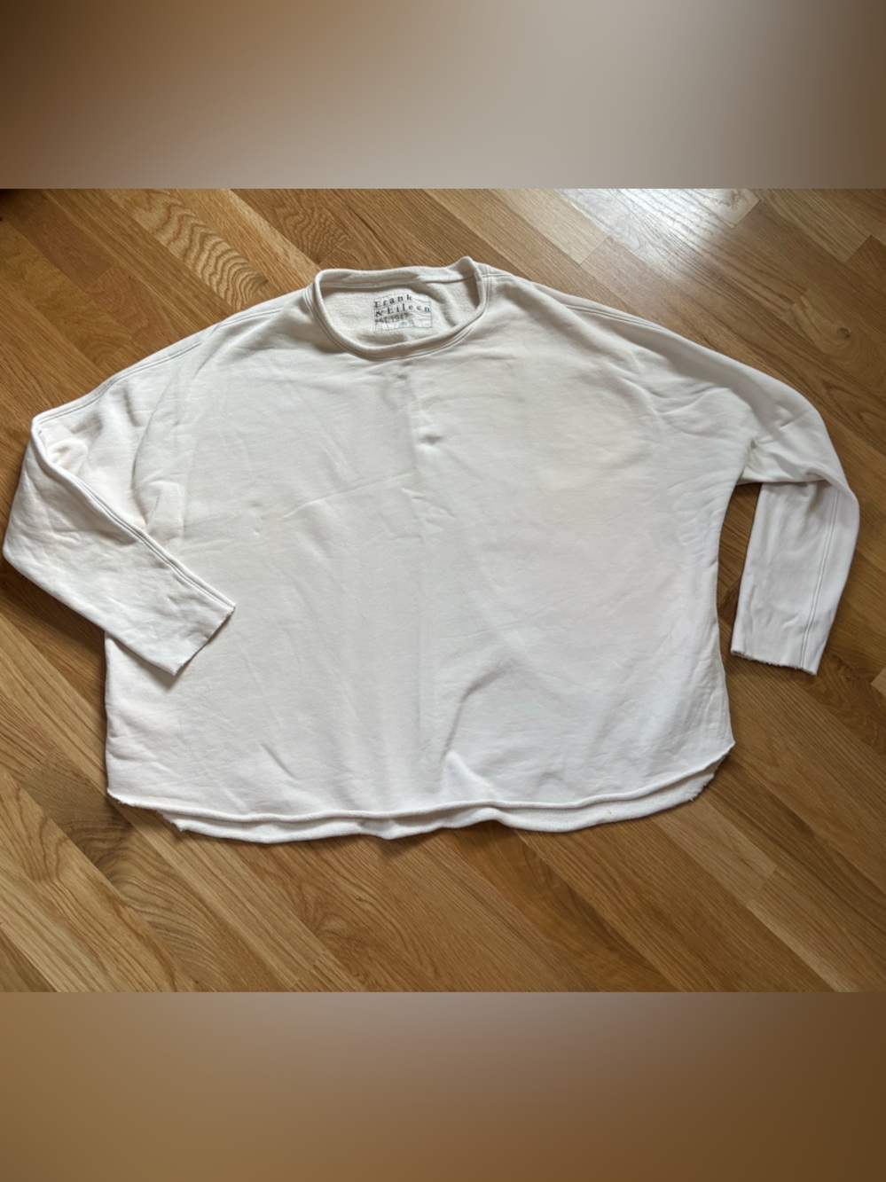 Frank & Eileen Cream Lightweight Crewneck Top - Picture 7 of 7